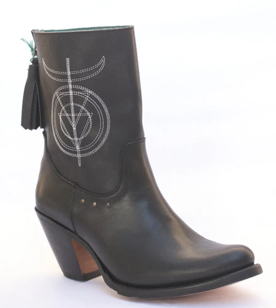 No.1053 ALLEY symbol boot Black