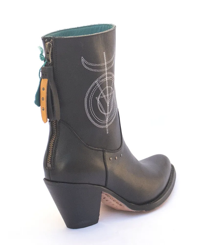 No.1053 ALLEY symbol boot Black