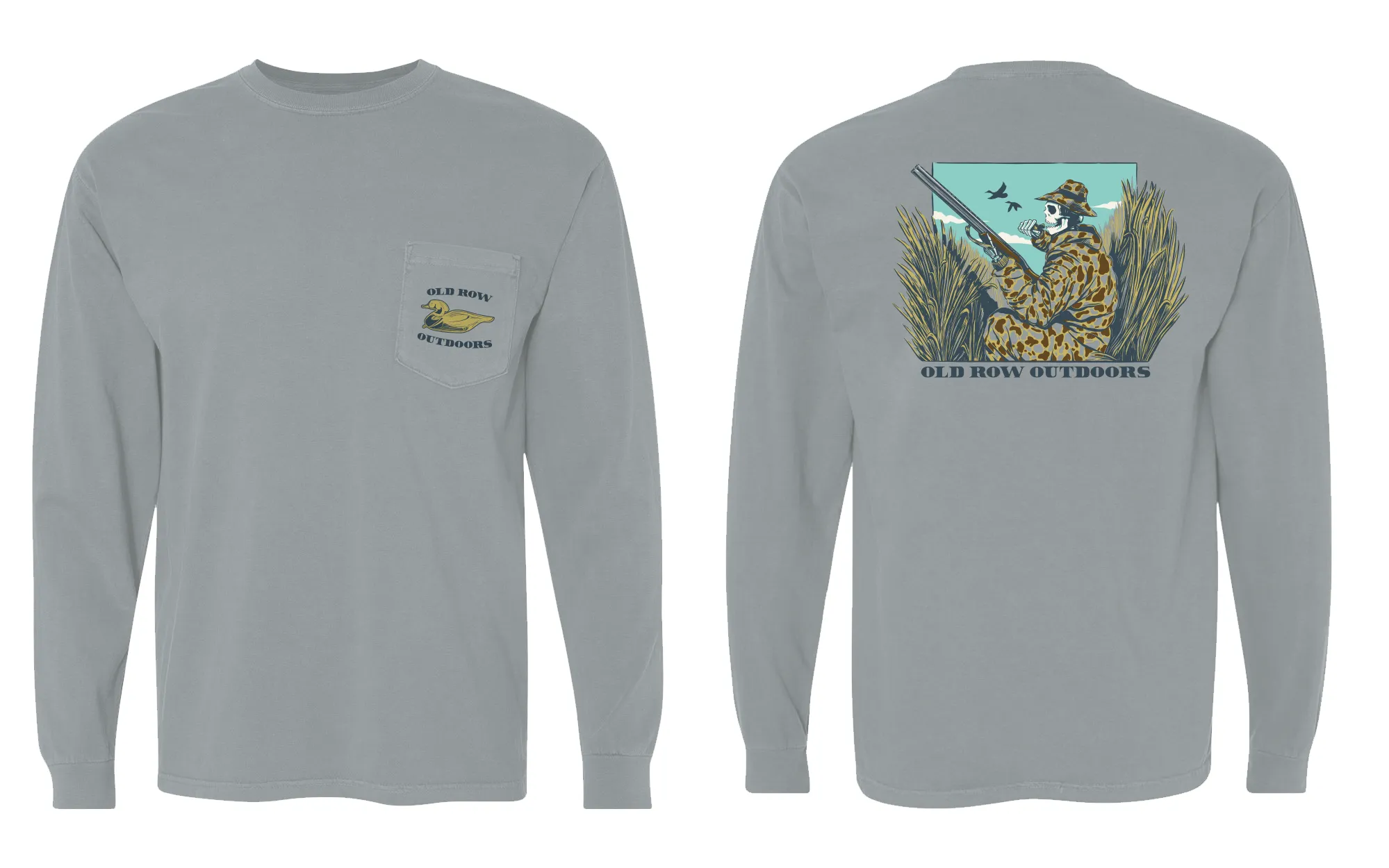 Old Row Outdoors Duck Hunt Long Sleeve Pocket Tee