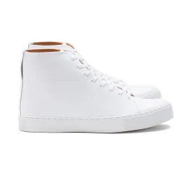 Overstone Hi Derby - All White Calf