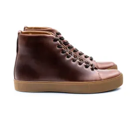 Overstone Hi Derby - Horween Brown Chromexcel