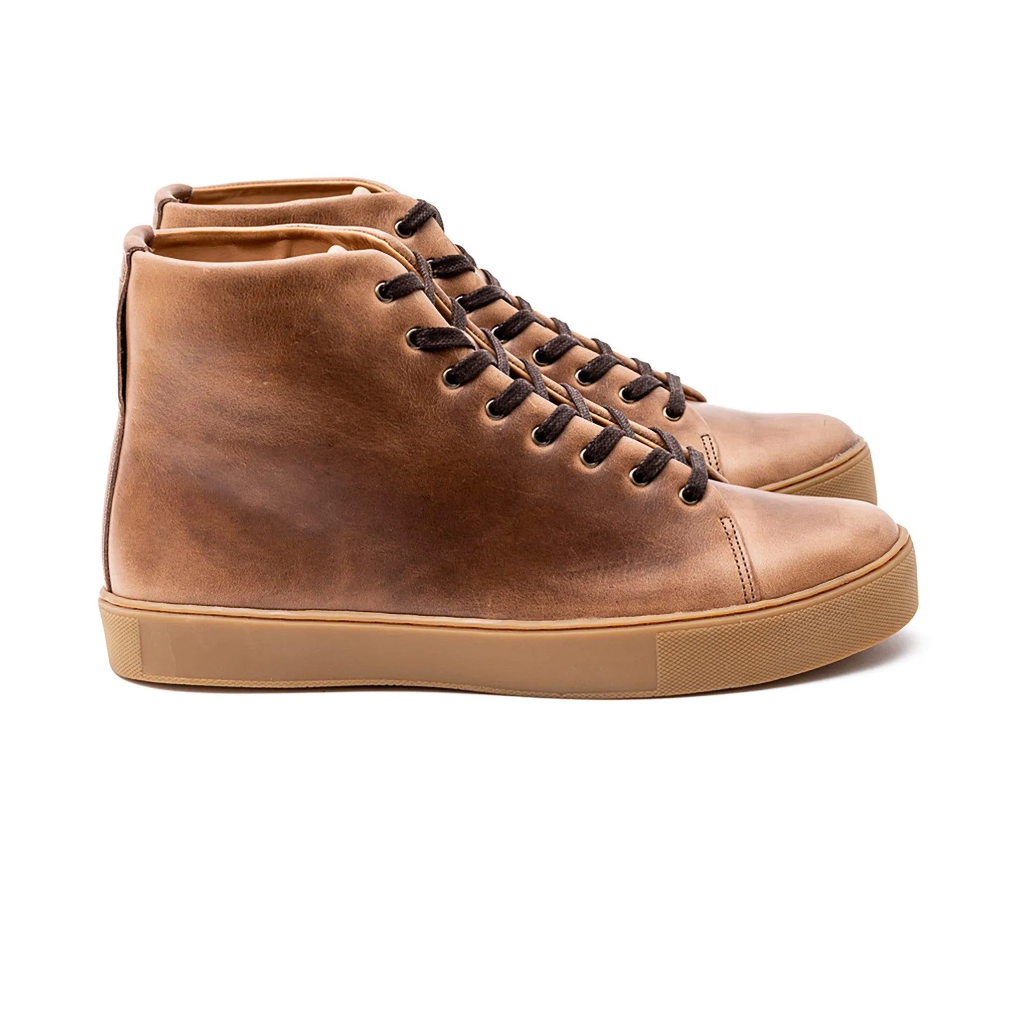 Overstone Hi Derby - Horween Natural Chromexcel