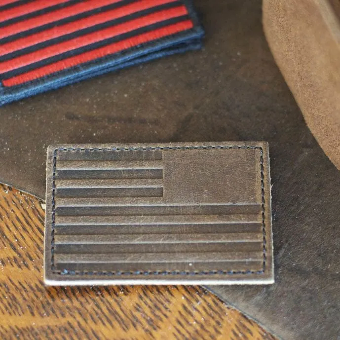 Patch - Leather Reverse Flag