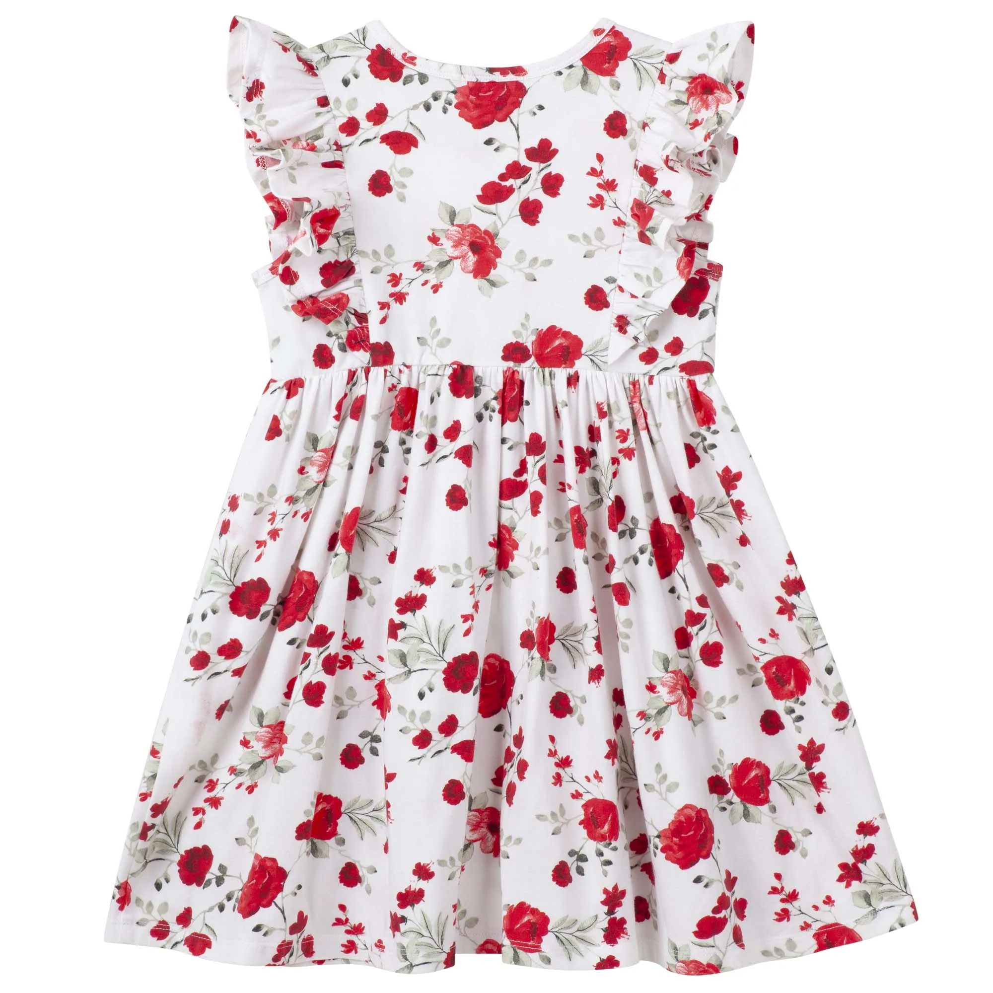 Penny Floral S/S Hazel Dress - Red