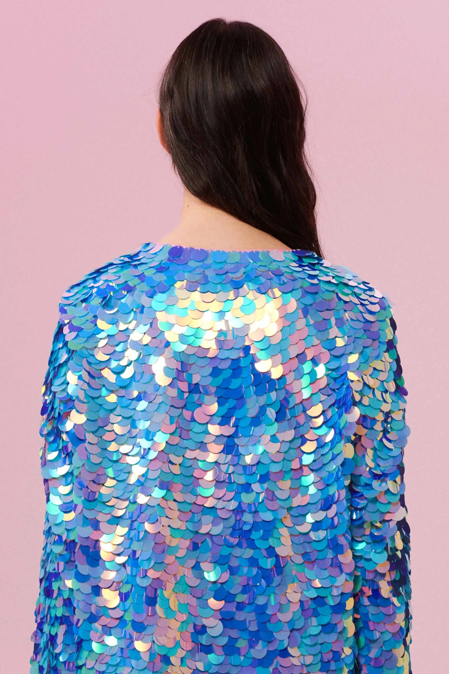 PENNY SEQUIN JACKET - AMETHYST