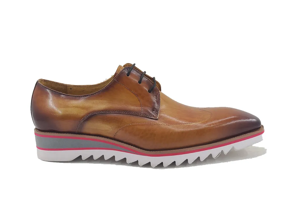 Plain Toe Wing-tip Stitching Blucher style Oxford