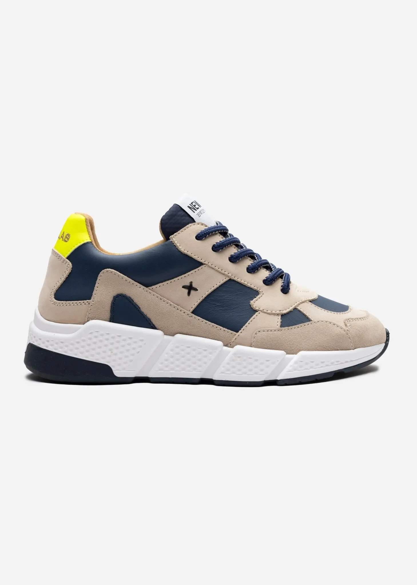 RACER Beige/Navy/Yellow