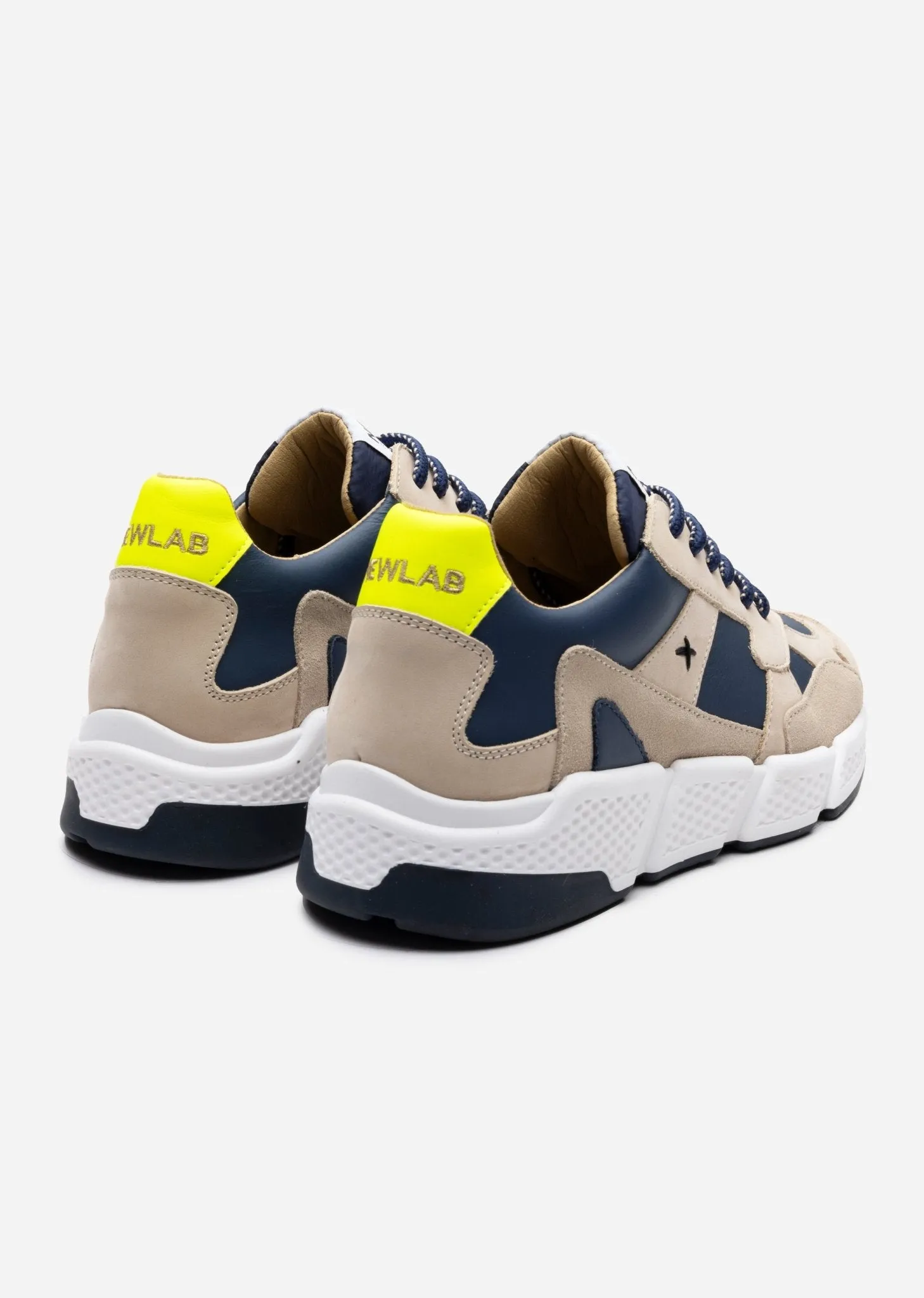 RACER Beige/Navy/Yellow