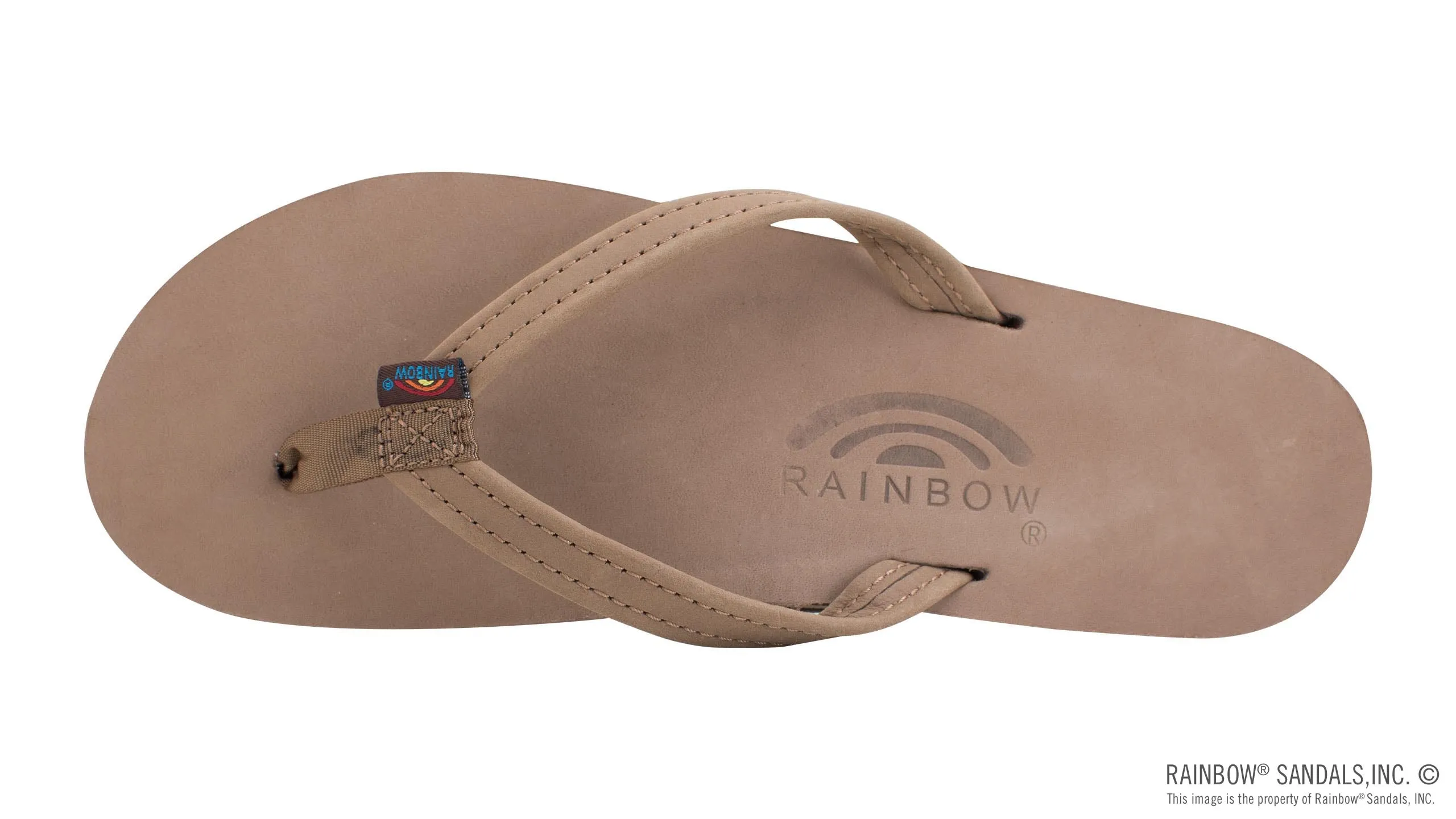 Rainbow Sandals Women's - Double Layer - 1" Strap - Dark Brown