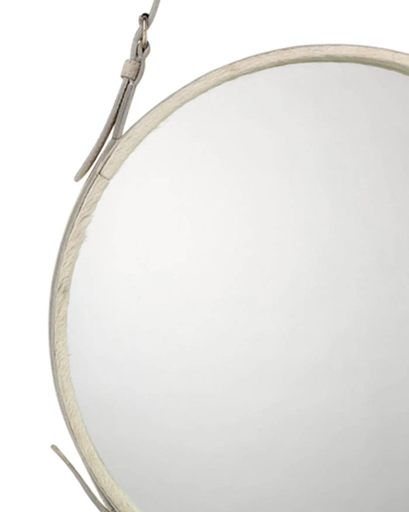 Round Mirror White - Large