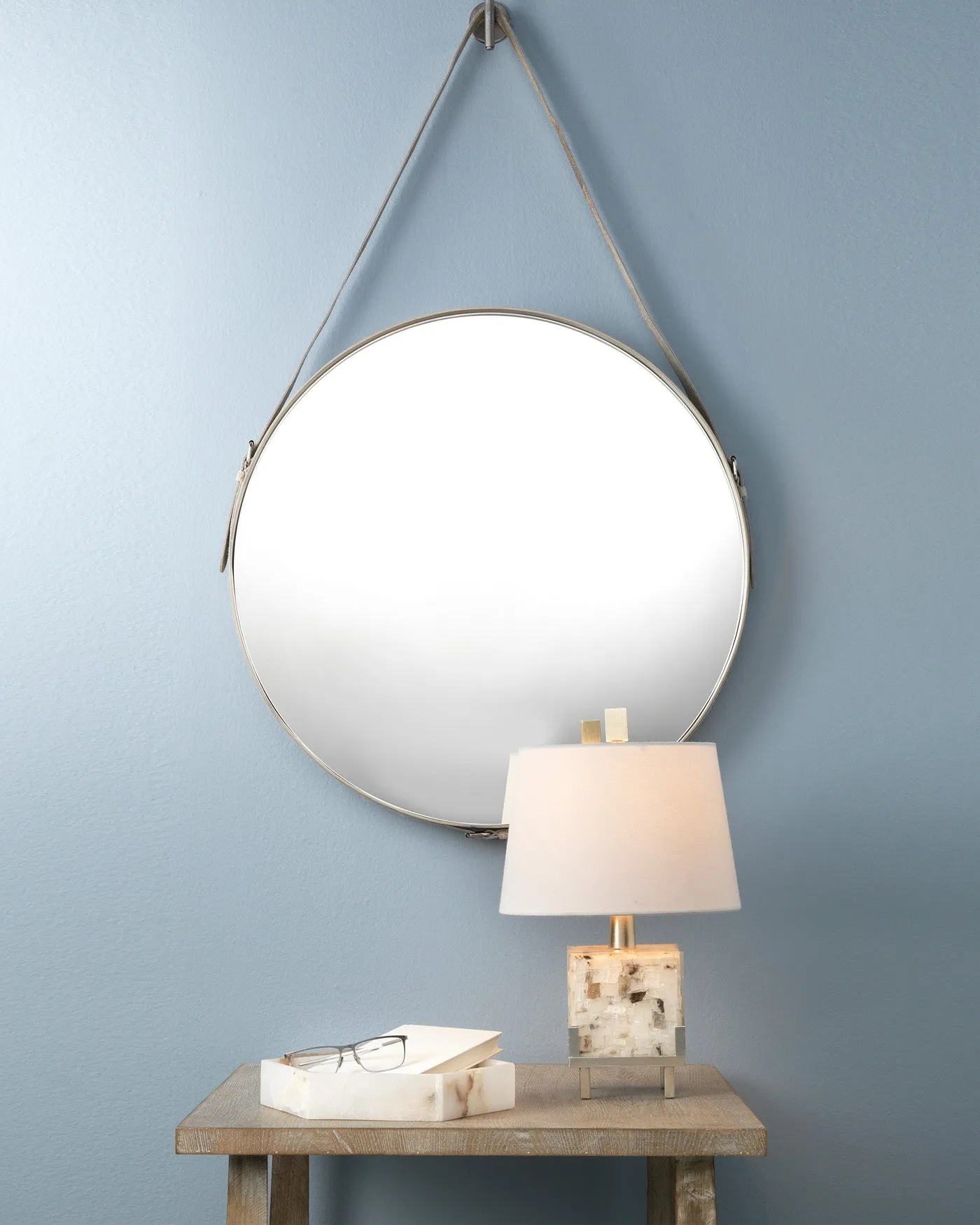 Round Mirror White - Large