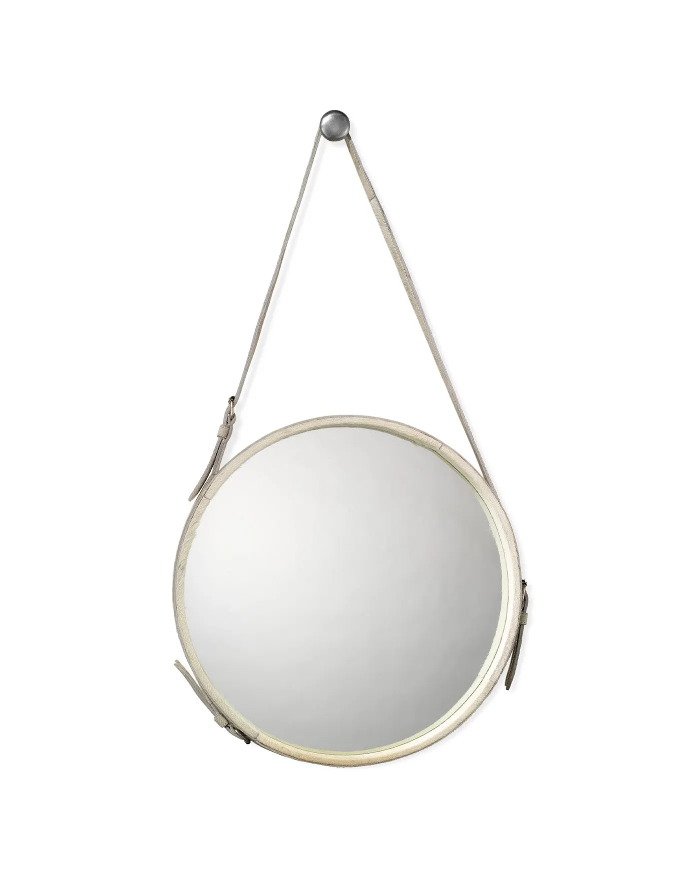 Round Mirror White - Large