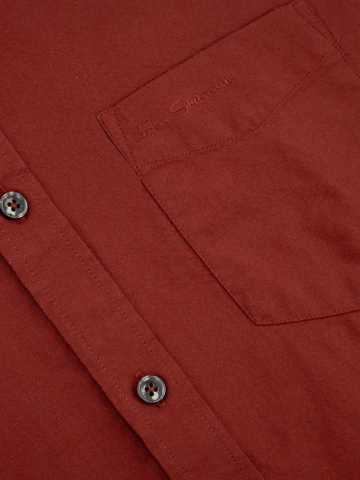 Signature Long-Sleeve Oxford Shirt - Burnt Orange