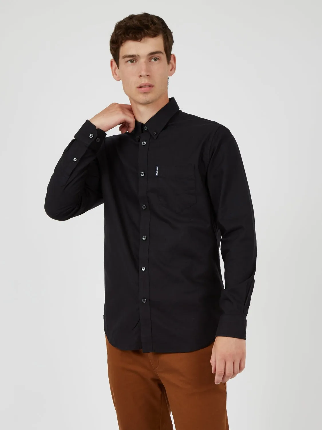 Signature Organic Oxford Shirt - Black