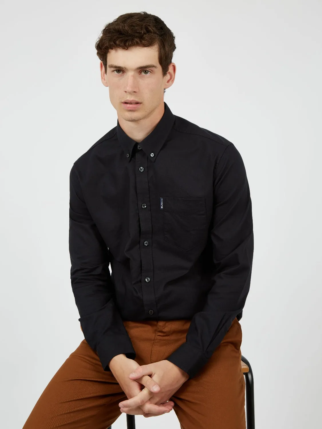 Signature Organic Oxford Shirt - Black