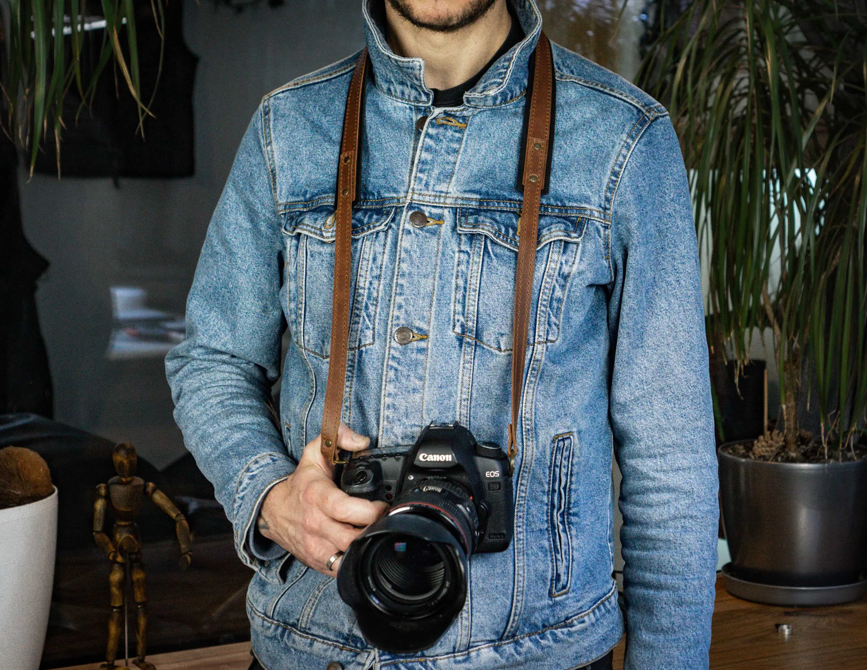 Single Camera Strap | Leather Camera Harness | HandMade FashionRacing