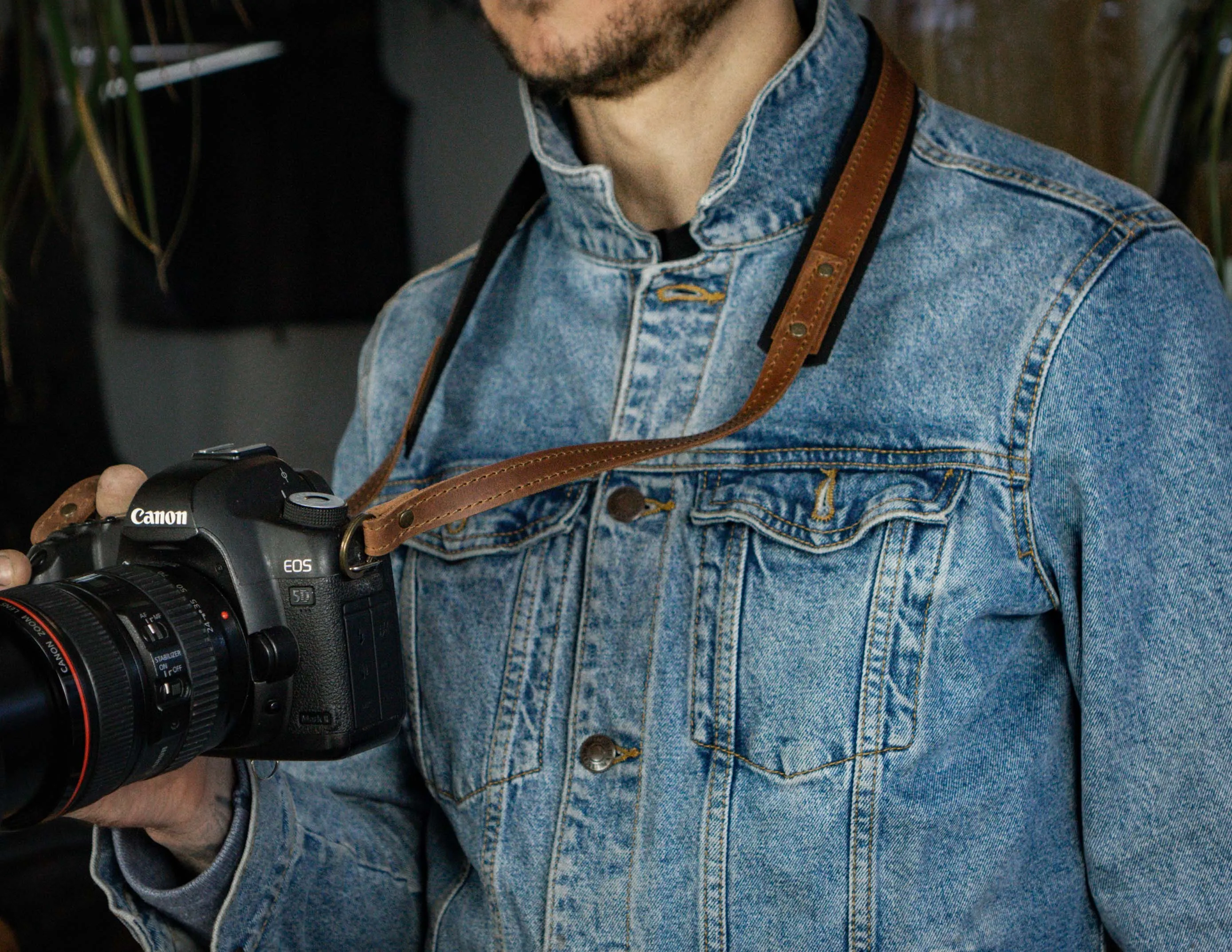 Single Camera Strap | Leather Camera Harness | HandMade FashionRacing