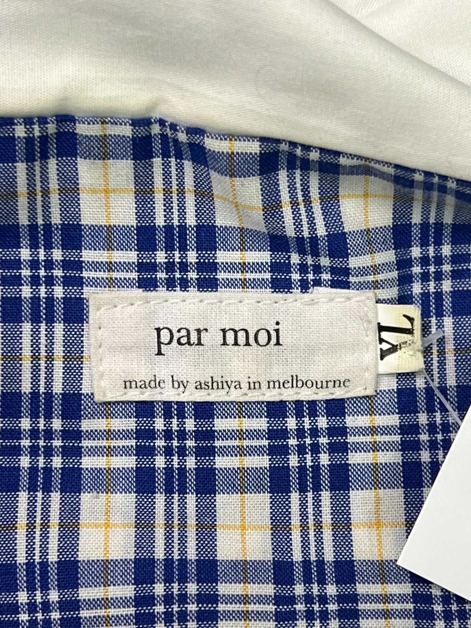 Size XL - Par Moi Blue Check Dress