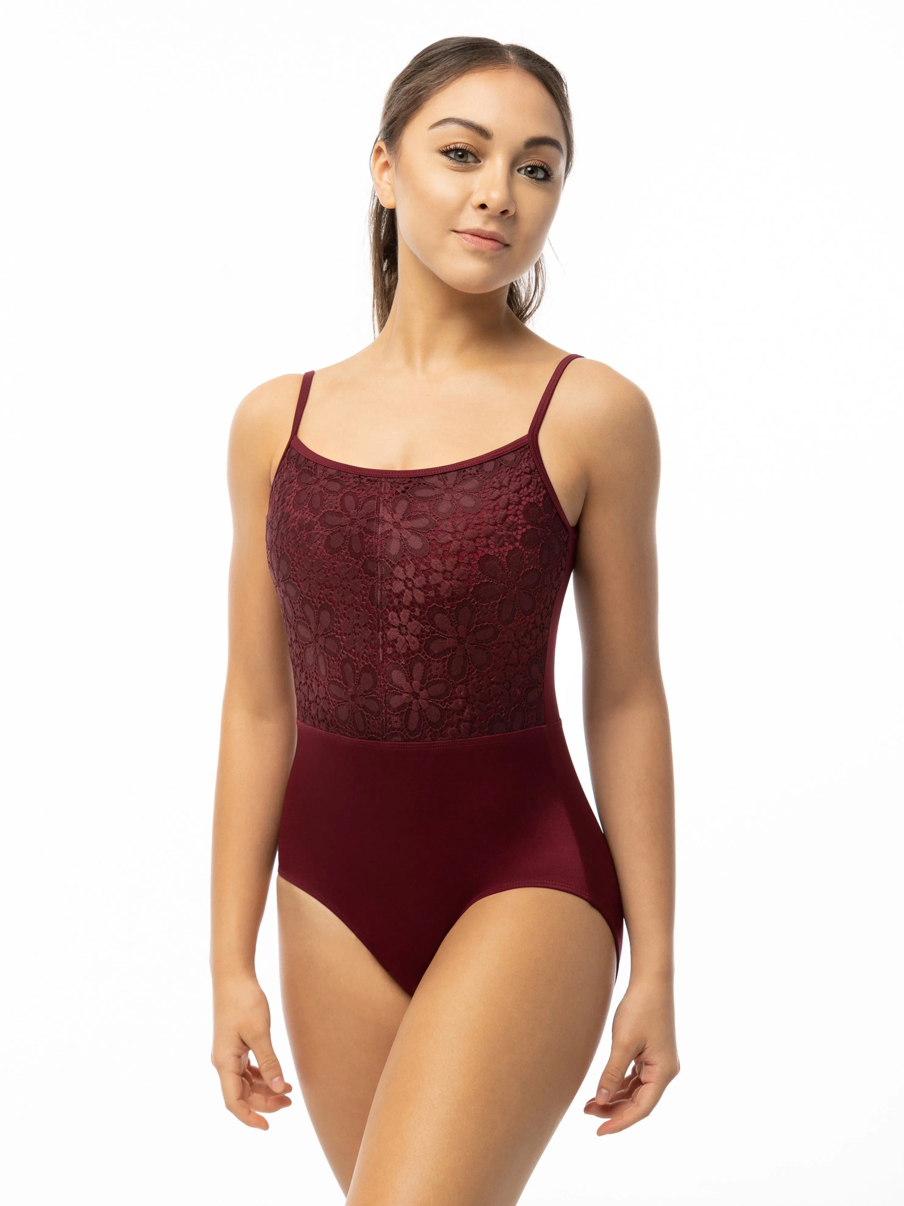 Suffolk "Penny Lane" Overlay Camisole Adult Leotard