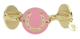 The Horseshoe Bangle Bracelet - Pink