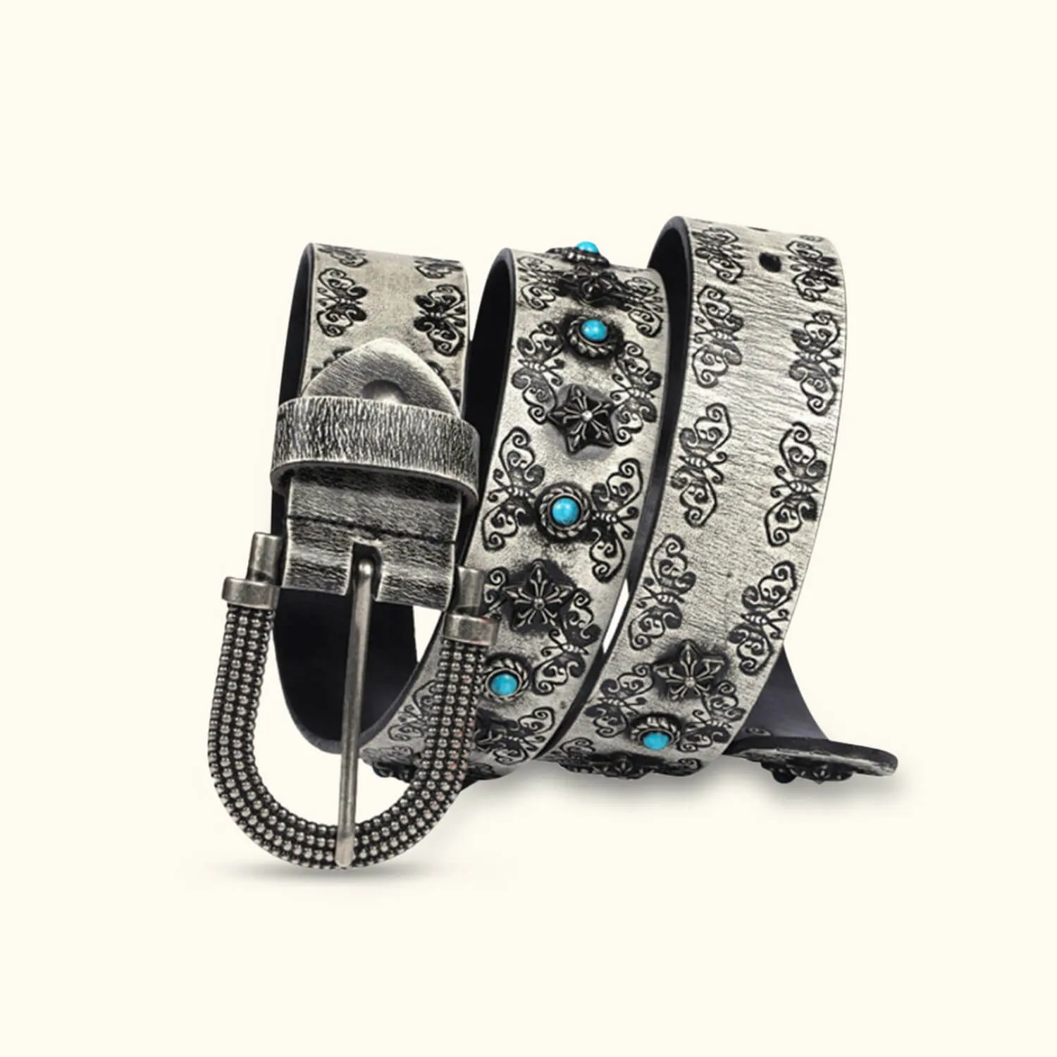 The Rancher's Pride - Turquoise Inlay Belt