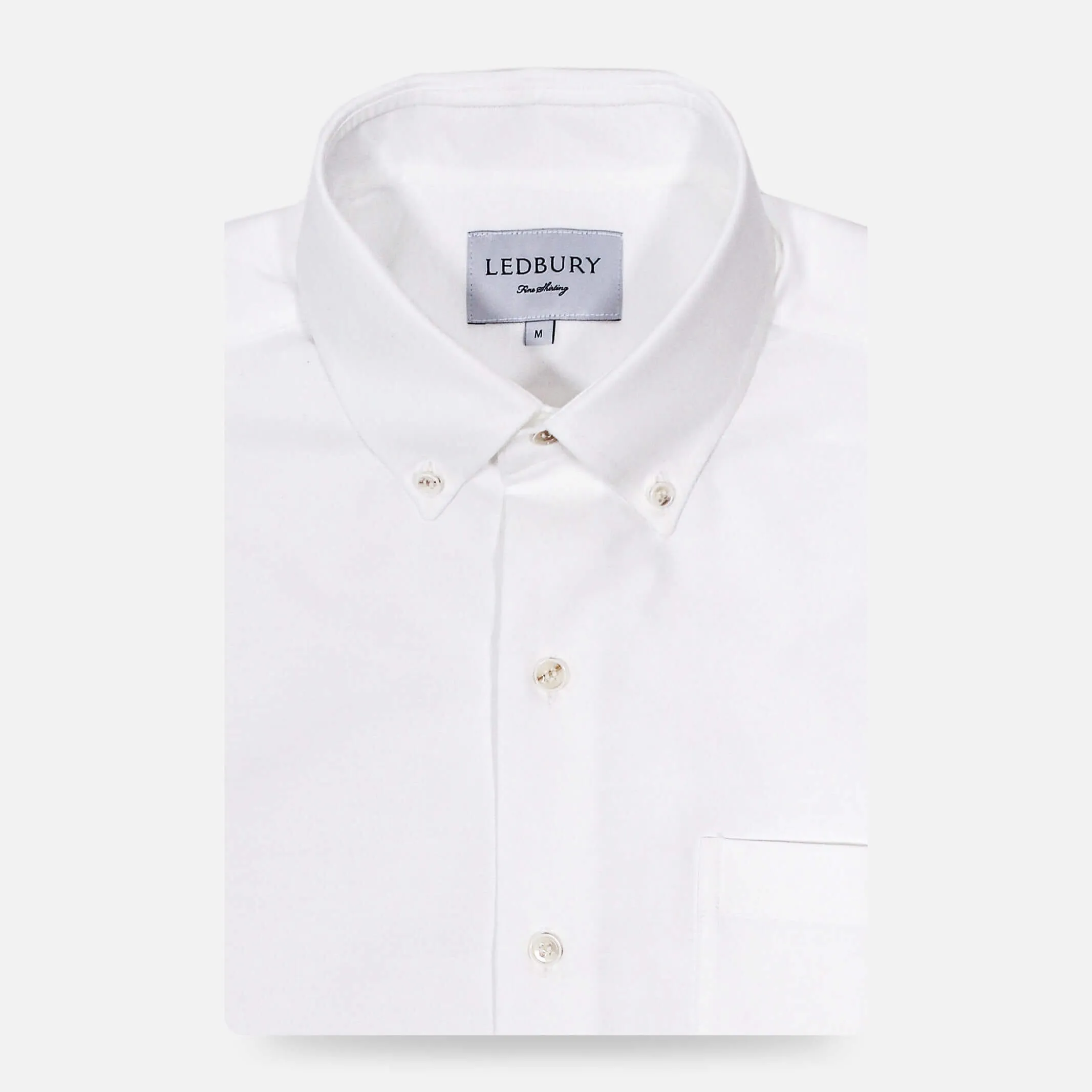 The White Short Sleeve Mayfield Oxford Custom Shirt