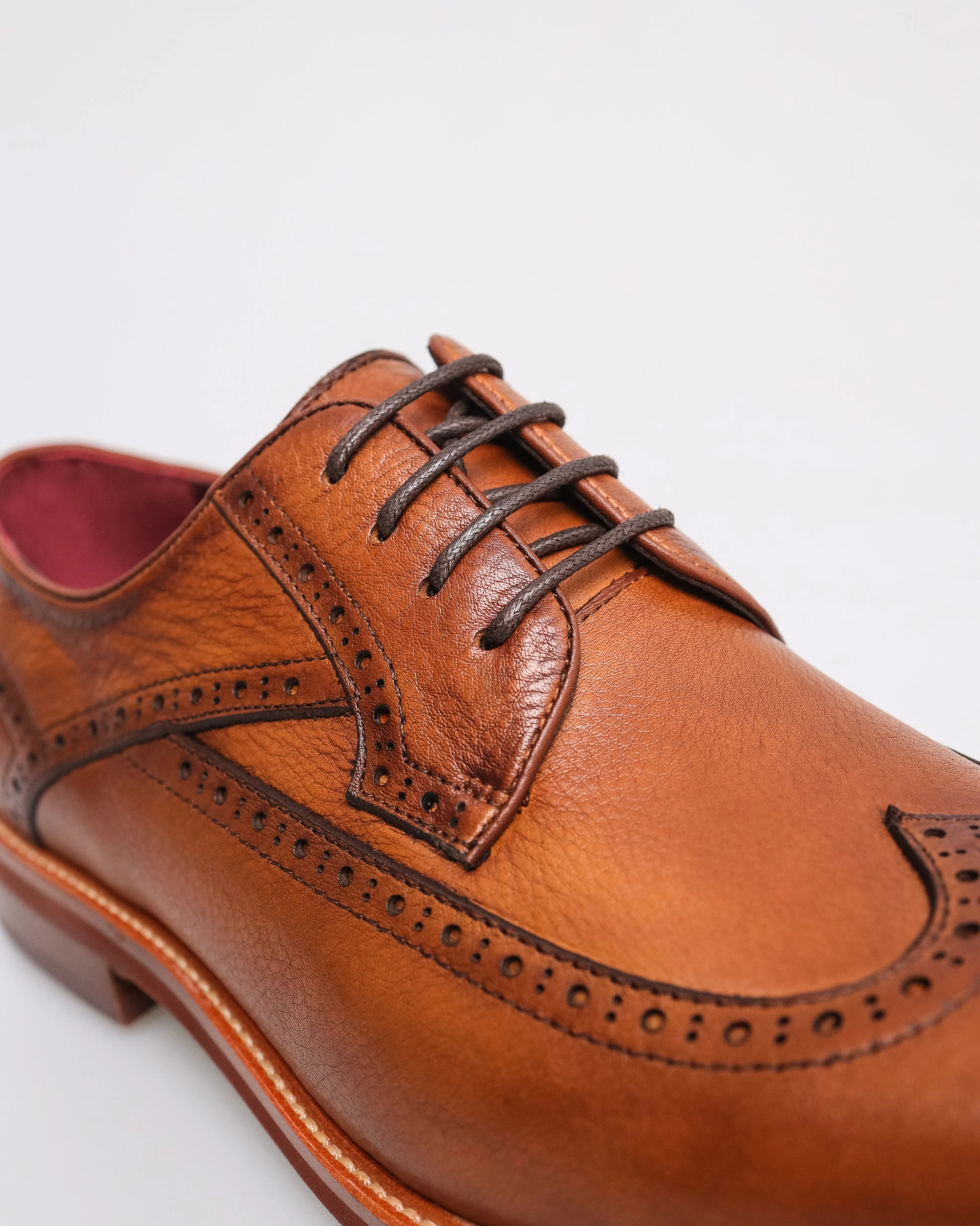 Tomaz HF066 Men's Brogue Derby (Brown)