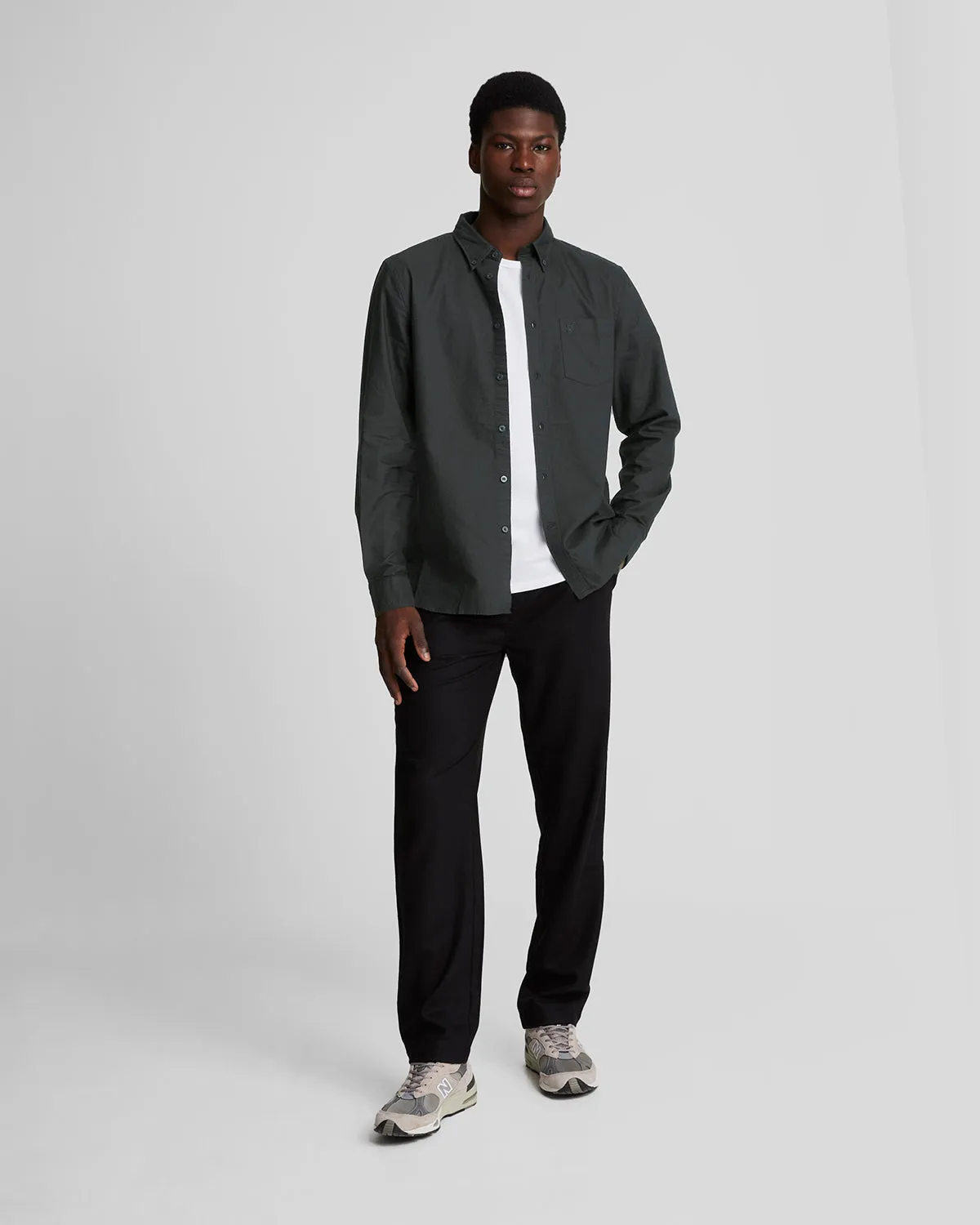 Tonal Eagle Plain Oxford Shirt