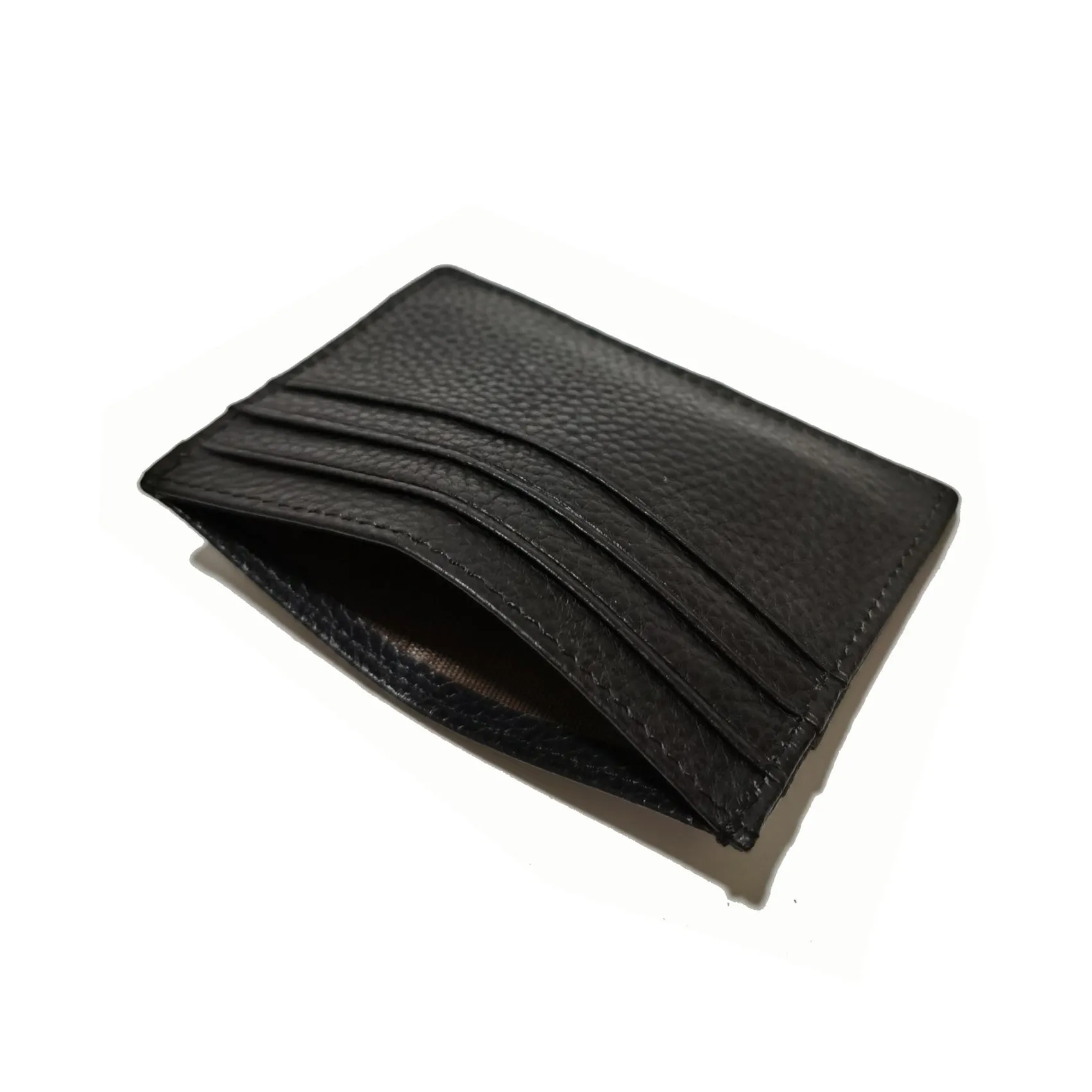 Unisex genuine cowhide leather card holder