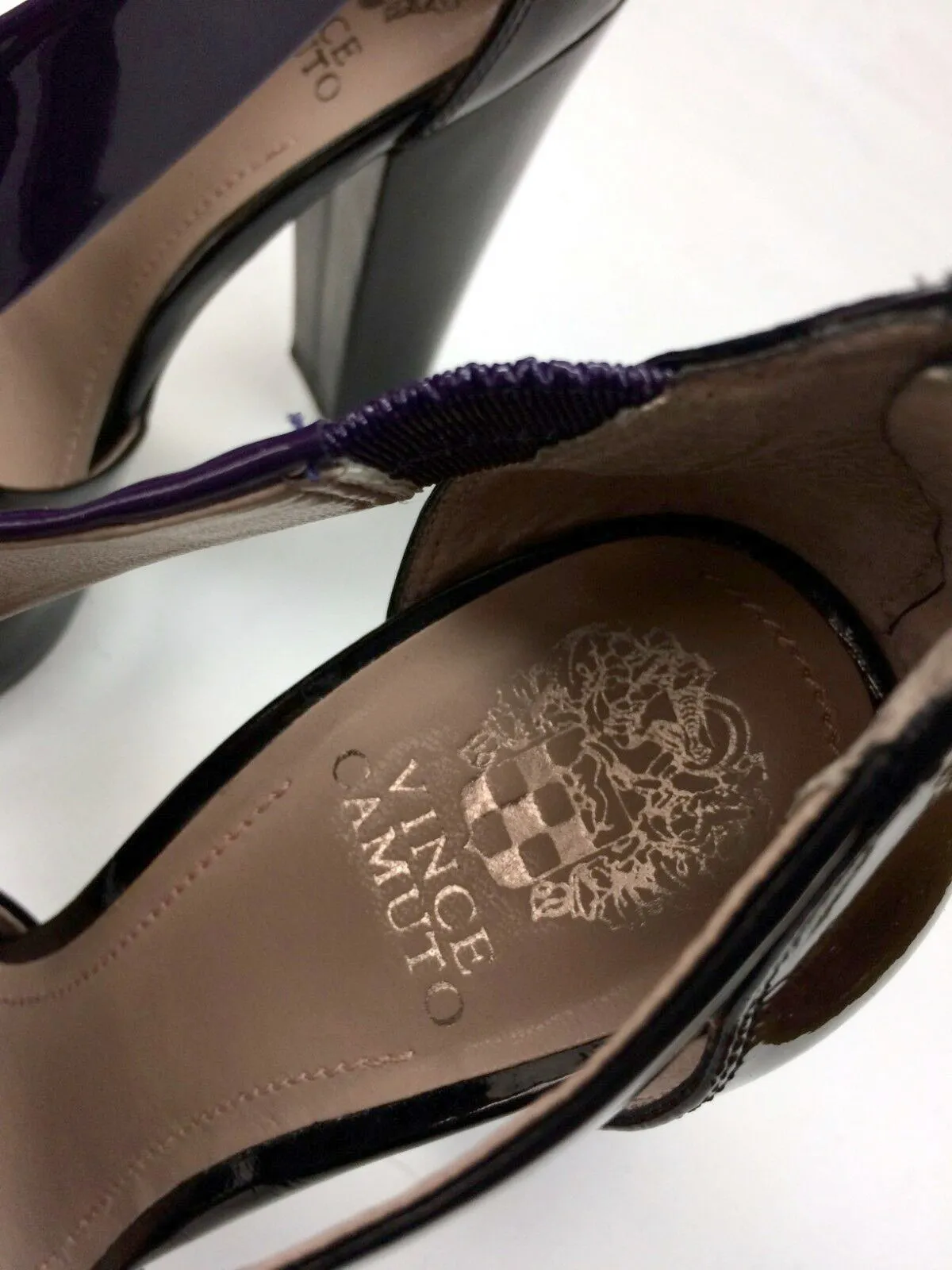 Vince Camuto Size 9.5 Purple & Black Pumps