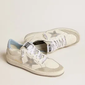 White & Blue Ball Stars With Glitter Sole