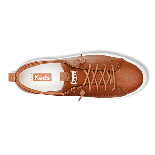 Women's Kickback Leather Sneaker Cognac (WH67599)